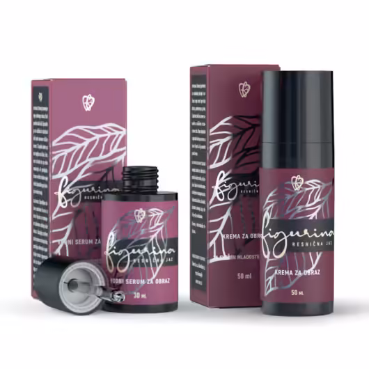Set za nego obraza Figurina združuje vodni serum in kremo za obraz Figurina.