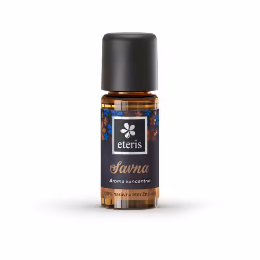 Aroma koncentrat Savna je uporaben v domači savni, za pripravo kopeli in parne inhalacije.